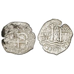 Potosi, Bolivia, cob 2 reales, 1684V.