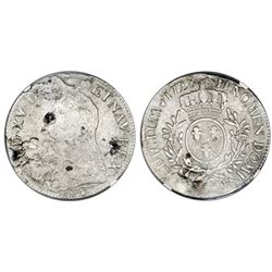 France (Rennes mint), ecu, Louis XV, 1728, mintmark 9, NGC genuine / La Dramadaire.