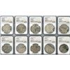 Image 1 : Large lot of 60 French (various mints) ecus, Louis XV (both types), various dates (where visible) in