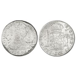 Mexico City, Mexico, bust 8 reales, Charles III, 1776FM.