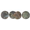 Image 2 : Lot of five encrusted Spanish colonial bust 8 reales (probably all Lima 1800IJ), four in clumps of t