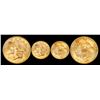 Image 1 : USA (San Francisco mint), gold $20 coronet Liberty "double eagle," 1857-S, variety 20F (no serif, ri
