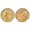 Image 1 : Great Britain (London, England), gold sovereign, 1872, Victoria (young bust), St. George reverse, NG