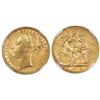 Image 1 : Great Britain (London, England), gold sovereign, 1873, Victoria (young bust), St. George reverse, NG