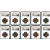 Image 1 : Lot of 30 German East Africa copper 20 heller, 1916-T, all NGC genuine.