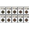 Image 5 : Lot of 30 German East Africa copper 20 heller, 1916-T, all NGC genuine.