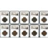 Image 3 : Lot of 30 German East Africa copper 20 heller, 1916-T, all NGC genuine.