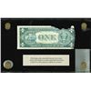 Image 2 : USA, $1 silver certificate, series 1935E, serial P99539939H, salvaged from the Andrea Doria (1956), 
