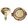 Image 1 : Madrid, Spain, bust 1/2 escudo, Charles III, 1786DV, mounted bust-side up in 14K gold men's ring, si