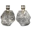 Image 1 : Mexico City, Mexico, cob 8 reales, Philip IV, assayer P, ex-Concepcion (1641), mounted cross-side ou