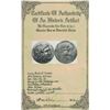 Image 2 : Thrace, Odessus, AR tetradrachm, 120-90 BC, Ptolemy X, mounted head-side out in twisted-wire silver 