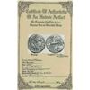 Image 2 : Roman Republic, AR denarius, Quintus Fabius Labeo, 124 BC, Rome mint, mounted bust-side out in twist