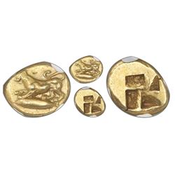 Mysia, Cyzicus, EL hecte, ca. 500-450 BC, NGC AU, strike 3/5, surface 4/5.