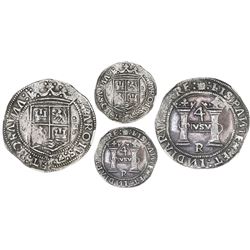 Mexico City, Mexico, 4 reales, Charles-Joanna, "Early Series," assayer R (Latin), rounded panel, mot