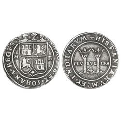 Mexico City, Mexico, 4 reales, Charles-Joanna, "Late Series," assayer R to right, mintmark M to left