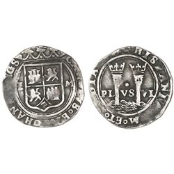 Mexico City, Mexico, 1 real, Charles-Joanna, "Late Series," assayer L/O to left, mintmark M to right