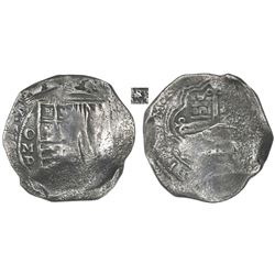 Mexico City, Mexico, cob 8 reales, 1631/0 with date rendered as "163*1" (unique), assayer D, ex-Conc