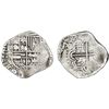 Image 1 : Potosi, Bolivia, cob 2 reales, 1638TR, very rare.