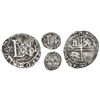 Image 1 : Potosi, Bolivia, cob 1/2 real, Philip II, assayer B (5th period) to left, mintmark P to right, borde