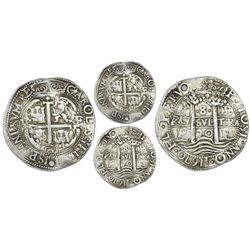 Potosi, Bolivia, cob 8 reales Royal (galano), 1670E.