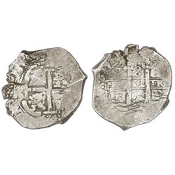 Potosi, Bolivia, cob 8 reales, 1674E.