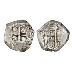 Potosi, Bolivia, cob 8 reales, 1746q, NGC AU 53.