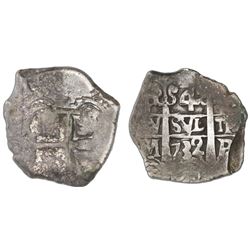 Potosi, Bolivia, cob 4 reales, 1732M.