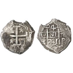 Potosi, Bolivia, cob 4 reales, 1741P.