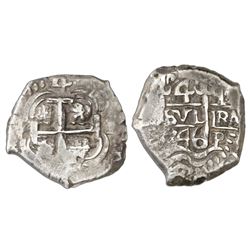 Potosi, Bolivia, cob 4 reales, 1746q.