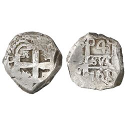 Potosi, Bolivia, cob 4 reales, 1761(V)-Y.
