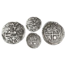 Panama, cob 2 reales, Philip II, assayer oB to right, very rare, plated in Proctor.