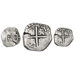 Cartagena, Colombia, cob 2 reales, (1)628, assayer E below mintmark NR to right, very rare (unlisted