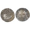 Image 1 : Seville, Spain, cob 4 reales, Philip II, assayer Gothic D at 4 o'clock outside tressure, fleur-de-li