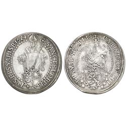 Salzburg, Austrian States, 1 taler, Saint Rupert of Salzburg, 1624.