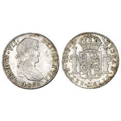 Potosi, Bolivia, bust 8 reales, Ferdinand VII, 1825JL.