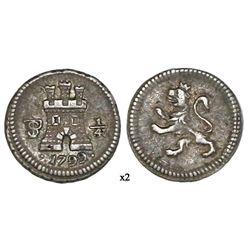 Potosi, Bolivia, 1/4 real, 1799, NGC XF 45.