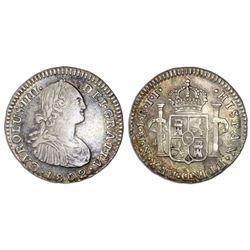 Bogota, Colombia, 1 real, Charles IV, 1802JJ, NGC VF 35.