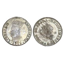 Bogota, Colombia (Cundinamarca, "Libertad Americana"), 1 real, 1813JF, NGC VF 35.