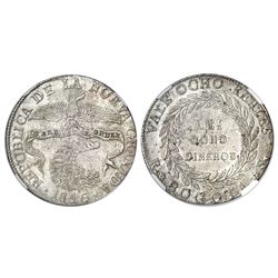 Bogota, Colombia, 8 reales, 1846RS, NGC MS 62.