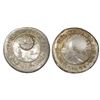 Image 1 : Costa Rica, 1/2 real, "lion" countermark (Type VI, 1849-57) on a Costa Rica (Central American Republ