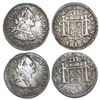 Image 1 : Lot of two Guatemala bust 1/2R, Charles IV, 1791M.