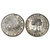 Image 1 : Tegucigalpa, Honduras, low silver 2 reales (provisional), 1844G, CREZCA, NGC XF 40.