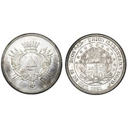 Honduras, 25 centavos, 1871.