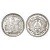 Image 1 : Honduras, 25 centavos, 1885, JL on castle flags, NGC AU 55.