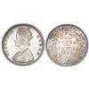Image 1 : Bombay, India (British), 1/2 rupee, Victoria, 1862(B&M), four-and-a-half panels, slant-top 1, NGC MS