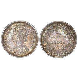 Calcutta, India (British), 1/4 rupee, Victoria, 1878(C ), no mintmark, NGC AU 53.