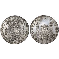 Mexico City, Mexico, pillar 8 reales, Ferdinand VI, 1759MM.