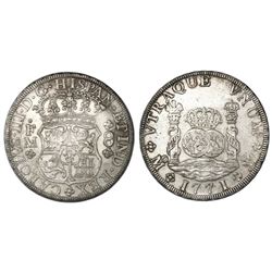 Mexico City, Mexico, pillar 8 reales, Charles III, 1771FM.