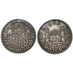 Mexico City, Mexico, pillar 2 reales, Charles III, 1761M.