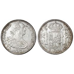 Mexico City, Mexico, bust 8 reales, Charles IV, 1794FM.